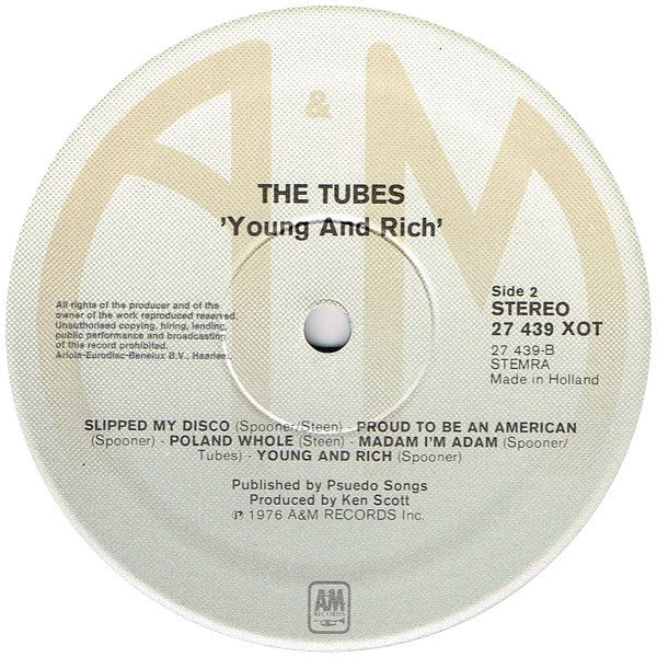 The Tubes : Young And Rich (LP, Album)