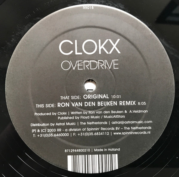 Clokx : Overdrive (12")
