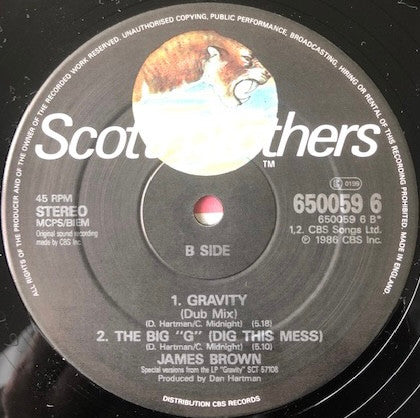 James Brown : Gravity (12")