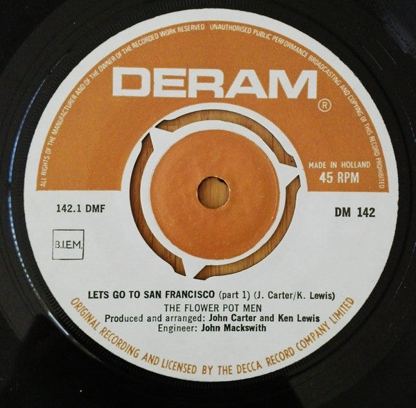 The Flower Pot Men* : Let's Go To San Francisco (Parts 1 And 2) (7", Single, Mono)