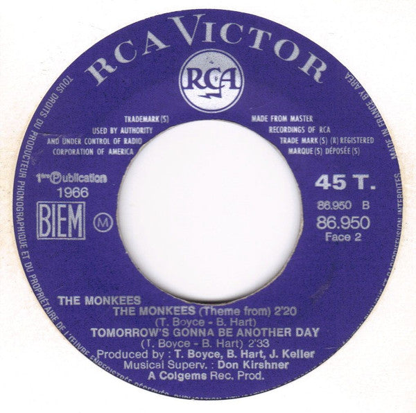 The Monkees : Last Train To Clarksville (7", EP, Mono)