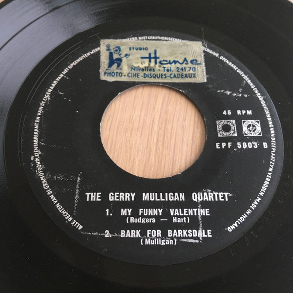 Gerry Mulligan Quartet : Gerry Mulligan Quartet 2 (7", EP)