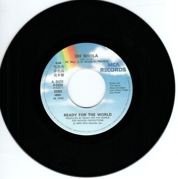 Ready For The World : Oh Sheila (Oh, シーラ) (7", Single, Promo)