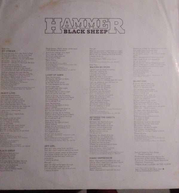 Hammer (7) : Black Sheep (LP, Album)