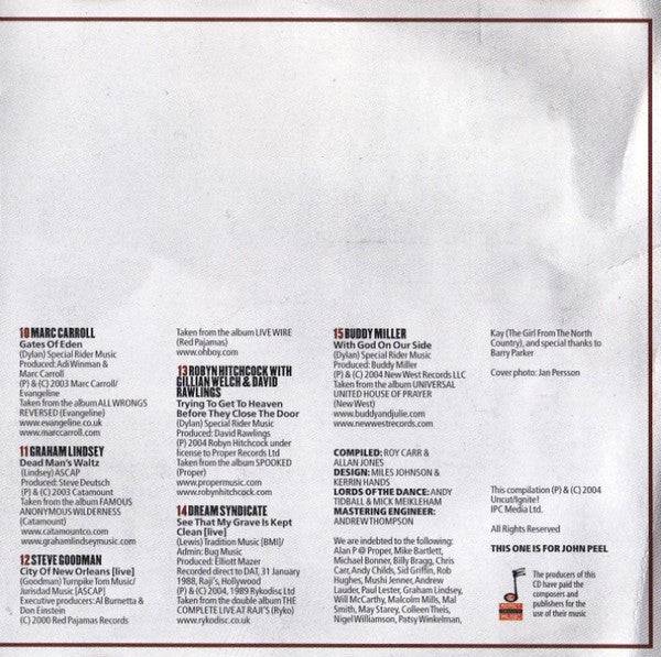 Various : Tracks Inspired By Bob Dylan (CD, Comp)