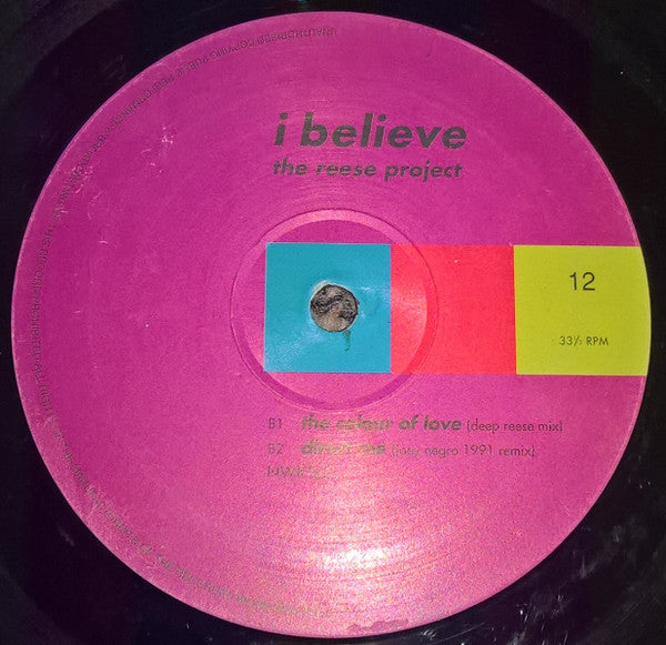 The Reese Project : I Believe (12")