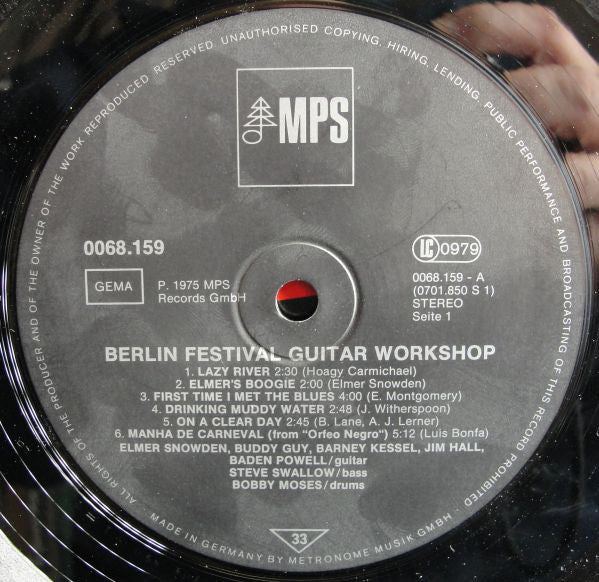 Various : Berlin Festival Guitar Workshop (LP, Gat)