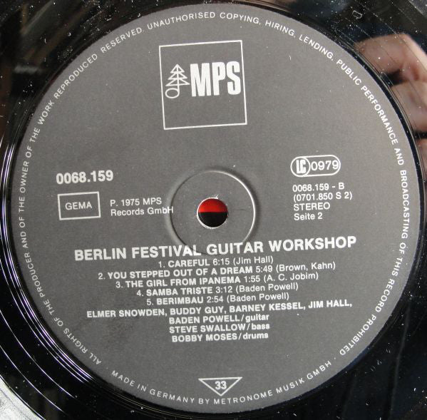 Various : Berlin Festival Guitar Workshop (LP, Gat)