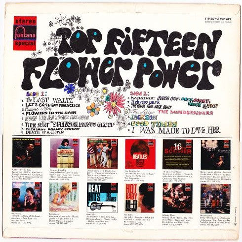 Various : Top Fifteen Flower Power (LP, Comp)