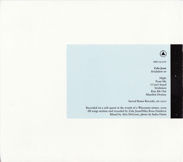 Zola Jesus : Stridulum EP (CD, EP)