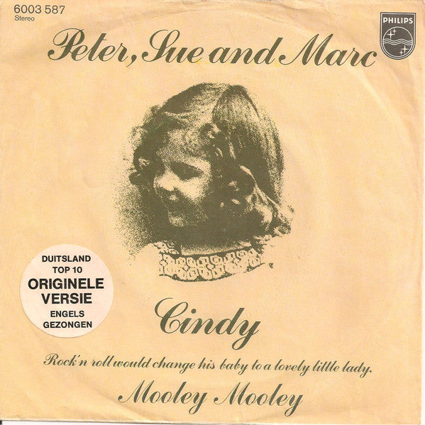 Peter, Sue & Marc : Cindy (7", Single)