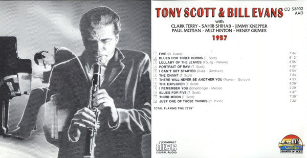 Tony Scott (2) & Bill Evans : 1957 (CD, Comp)