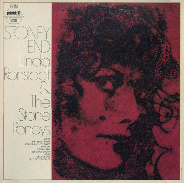 Linda Ronstadt & The Stone Poneys : Stoney End (LP, Comp, RE, Bla)