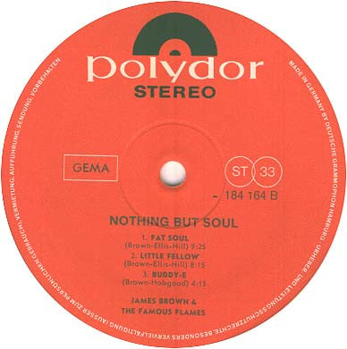 James Brown & The Famous Flames : James Brown Plays Nothing But Soul (LP, Album)