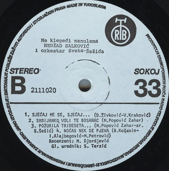 Nedžad Salković : Ne Klepeći Nanulama (LP, Album)