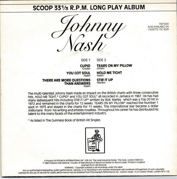 Johnny Nash : Johnny Nash (7", EP, Comp)