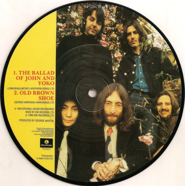 The Beatles : Ballad Of John And Yoko (7", Single, Ltd, Pic, RE)
