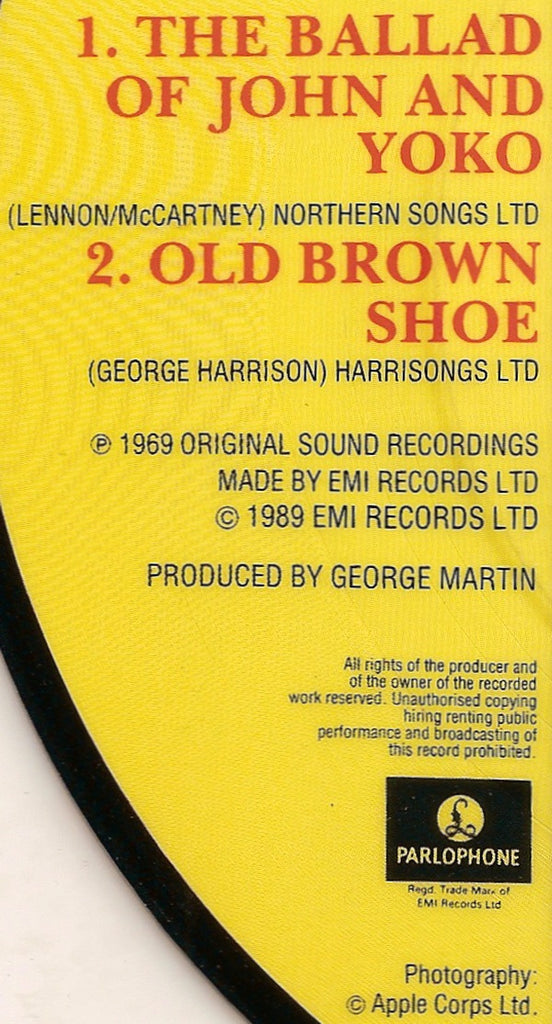 The Beatles : Ballad Of John And Yoko (7", Single, Ltd, Pic, RE)