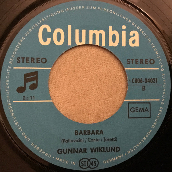 Gunnar Wiklund : 1000 Wege Führ‘n Nach Rom (7", Single)