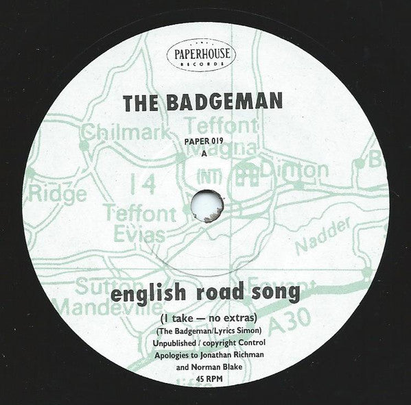 The Badgeman : English Road Song (7", Single)