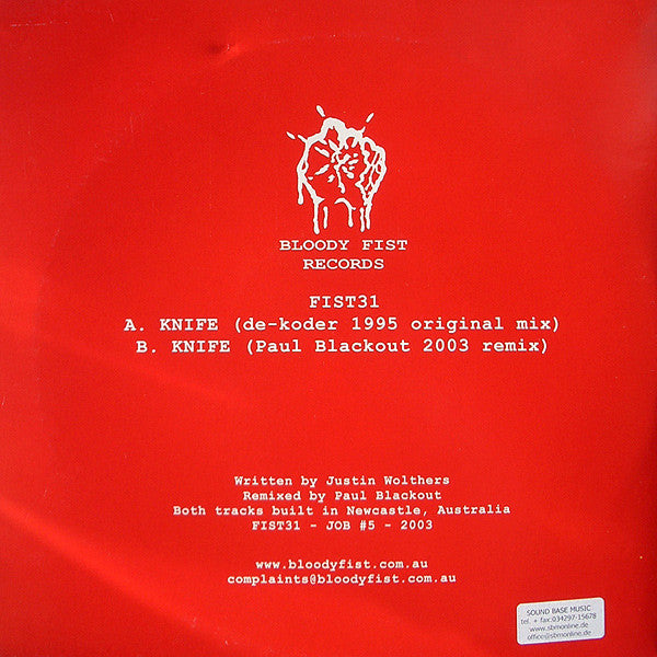 De-Koder : Knife (10", Pin)