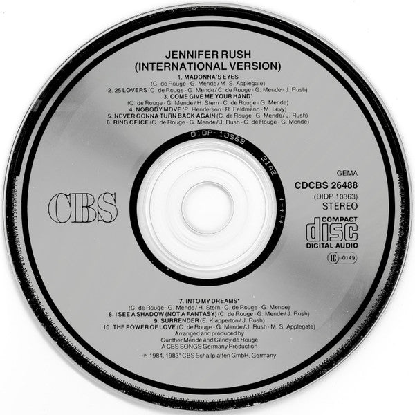 Jennifer Rush : Jennifer Rush (CD, Album, MP, RE)