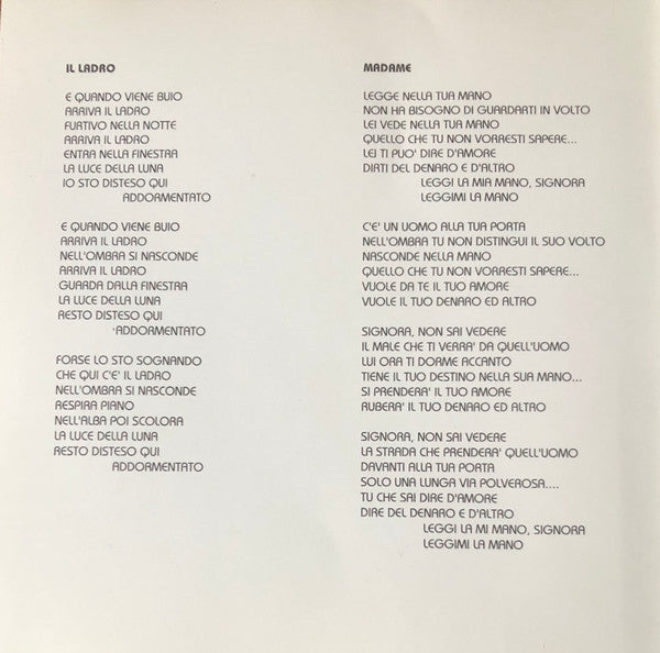 Angelo Branduardi : Il Ladro (CD, Album)