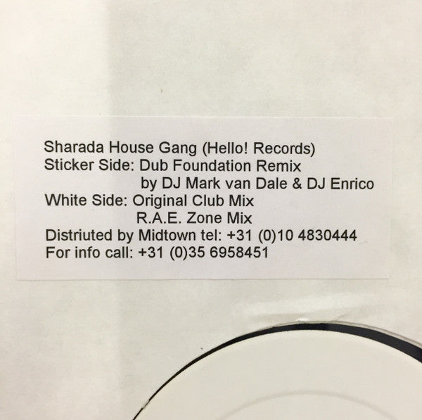 Sharada House Gang : You Are Deep In My Heart (12", Promo)