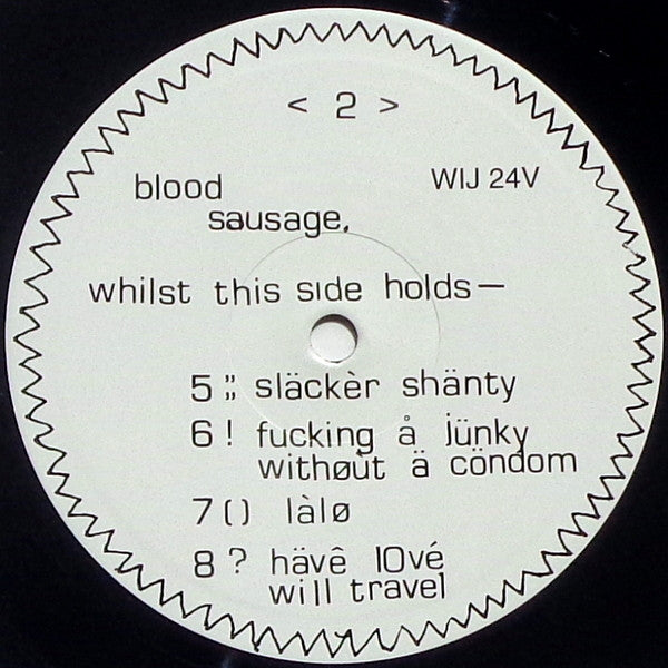 Blood Sausage : Happy Little Bullshit Boy (10", MiniAlbum)