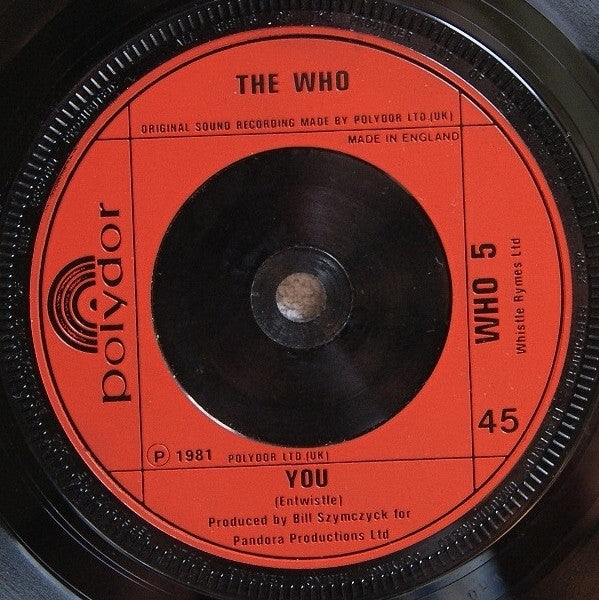 The Who : Don't Let Go The Coat (7", Single)