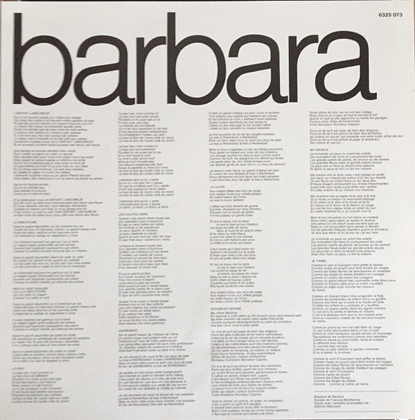 Barbara (5) : La Louve (LP, Album)