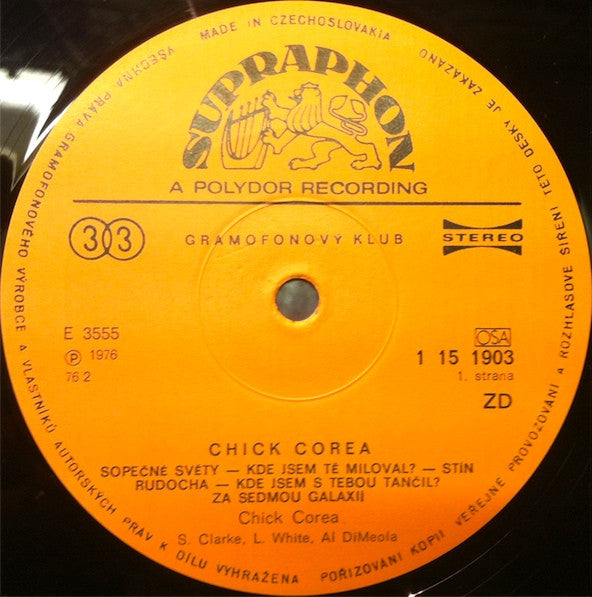 Chick Corea : Chick Corea (LP, Album, Club)