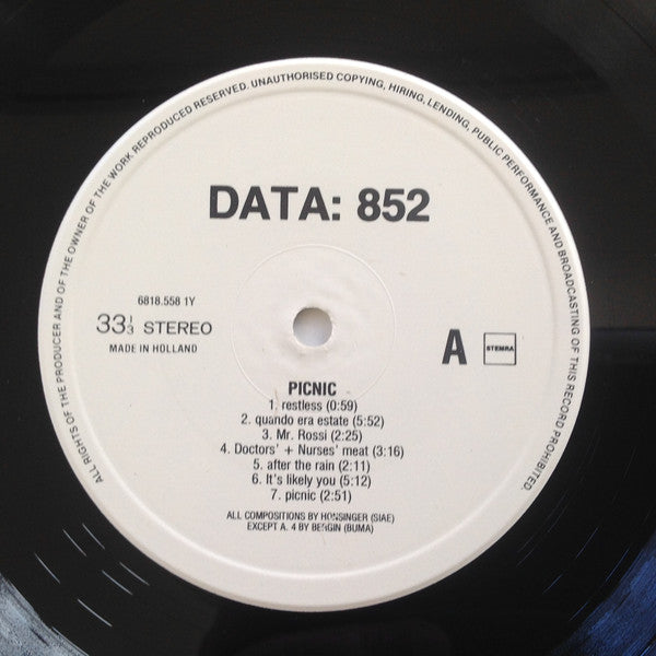 Tristan Honsinger : Picnic (LP, Album)