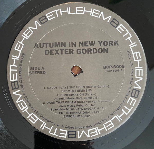 Dexter Gordon : The Bethlehem Years  (LP, Album, RE)