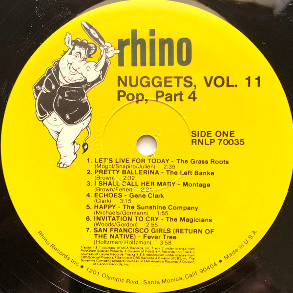 Various : Nuggets Volume 11: Pop Part Four (LP, Comp)