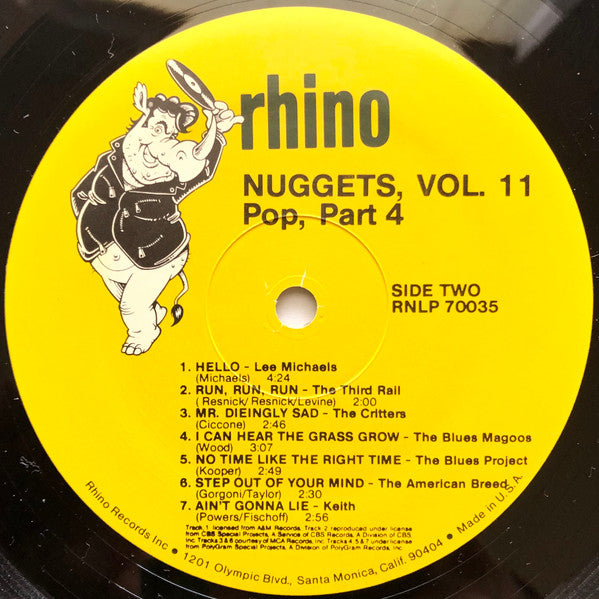 Various : Nuggets Volume 11: Pop Part Four (LP, Comp)