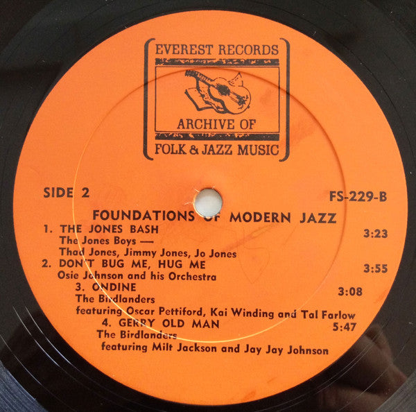 Charlie Mingus*, Osie Johnson And His Orch.*, The Jones Boys, The Birdlanders : Foundations Of Modern Jazz (LP, Comp)