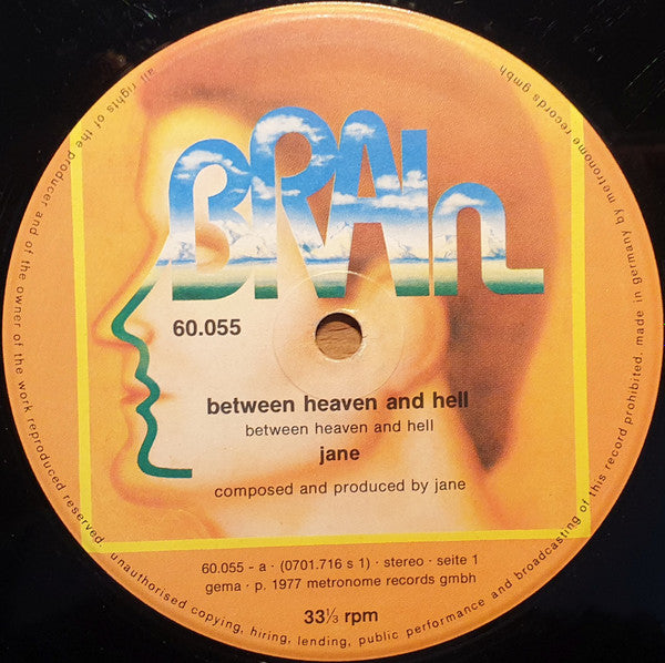 Jane : Between Heaven And Hell (LP, Album, Gat)