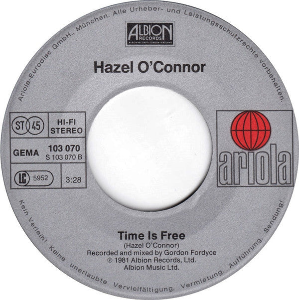 Hazel O'Connor : D-Days (7", Single)
