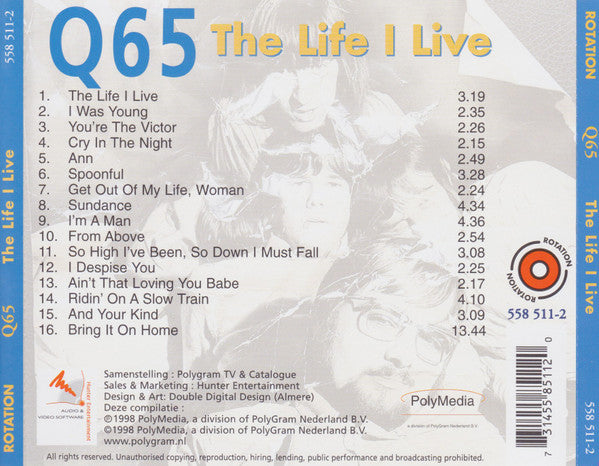 Q65 : The Life I Live (CD, Comp)