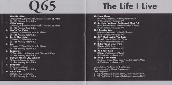 Q65 : The Life I Live (CD, Comp)