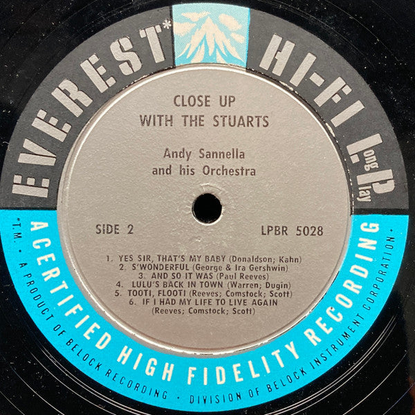 The Stuarts, Andy Sannella, Frank Hunter (2) : Close Up With The Stuarts (LP, Album, Mono)