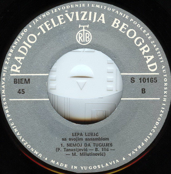 Lepa Lukić : Idem Putem, Beli Džemper Pletem (7", Single)
