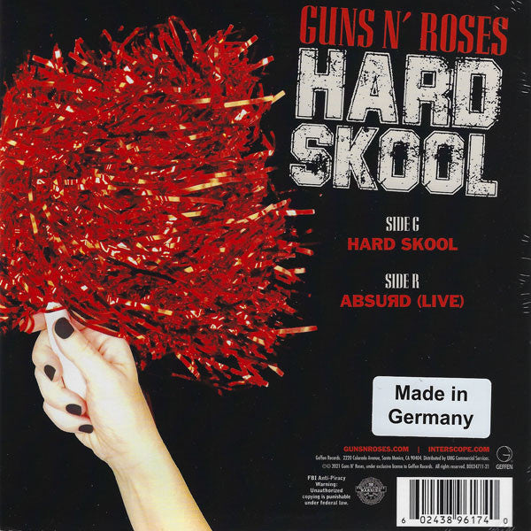 Guns N' Roses : Hard Skool (7", Single)