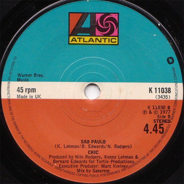 Chic : Dance, Dance, Dance (Yowsah, Yowsah, Yowsah) (7", Single, Sol)