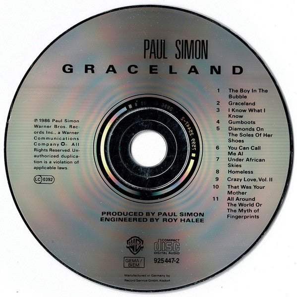 Paul Simon : Graceland (CD, Album)