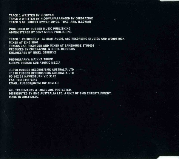 Cordrazine : Memorial Drive (CD, Single)