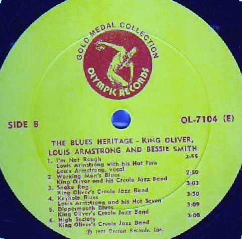 King Oliver / Louis Armstrong / Bessie Smith : The Blues Heritage (LP, Comp)