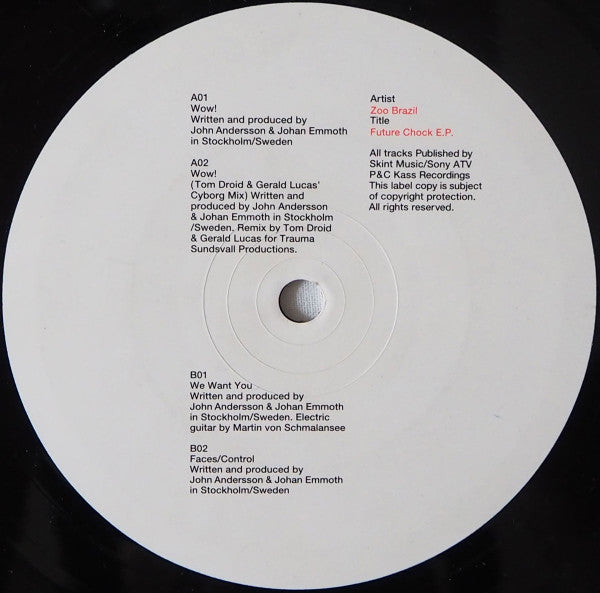 Zoo Brazil : Future Chock E.P. (12", EP)
