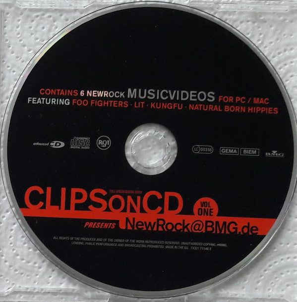 Various : Clips On CD Vol. One (CD-ROM, Enh, Promo)